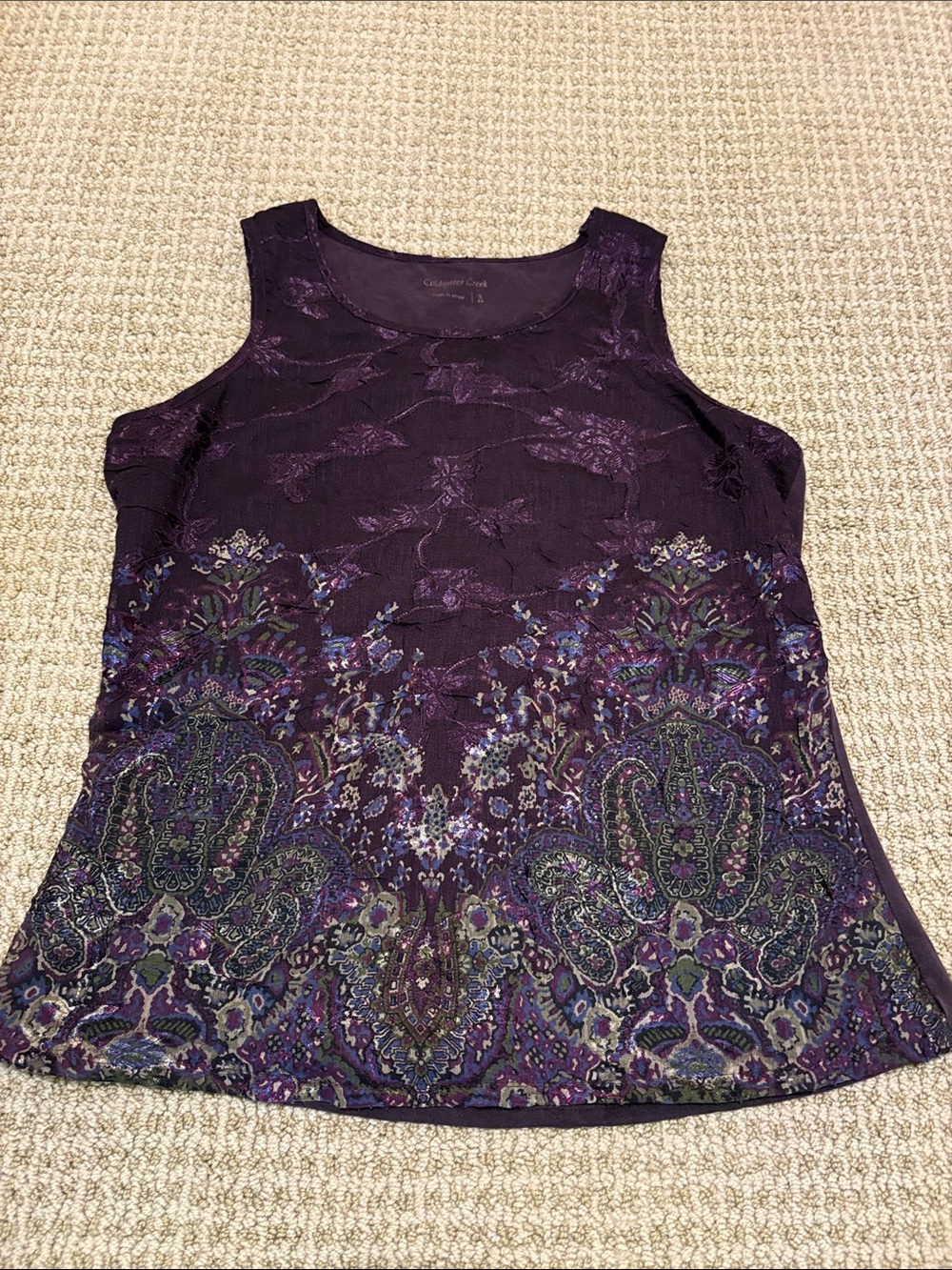 Coldwater Creek Purple Tank Top